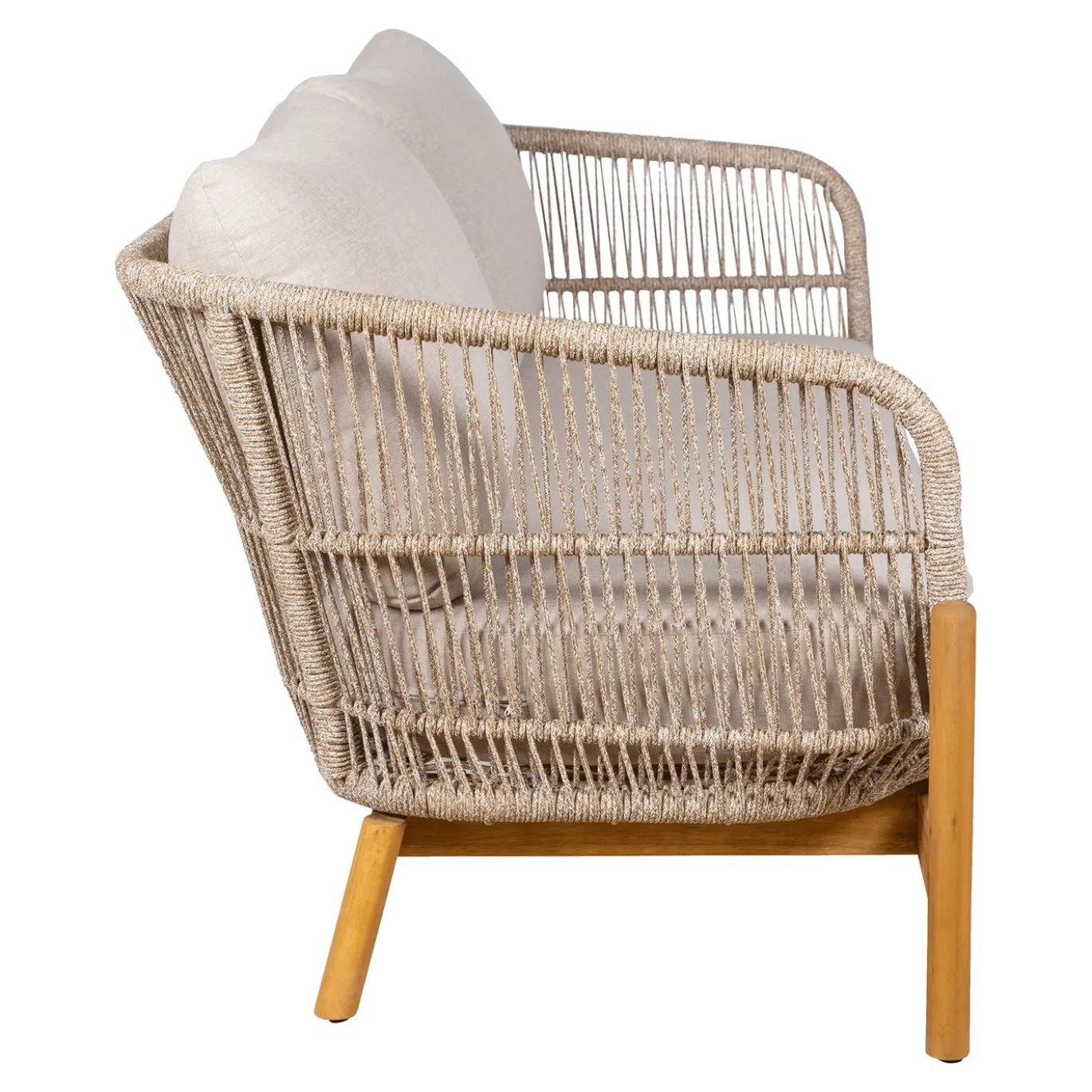 House Nordic Loungebank Terracina Acacia Bruin/Beige