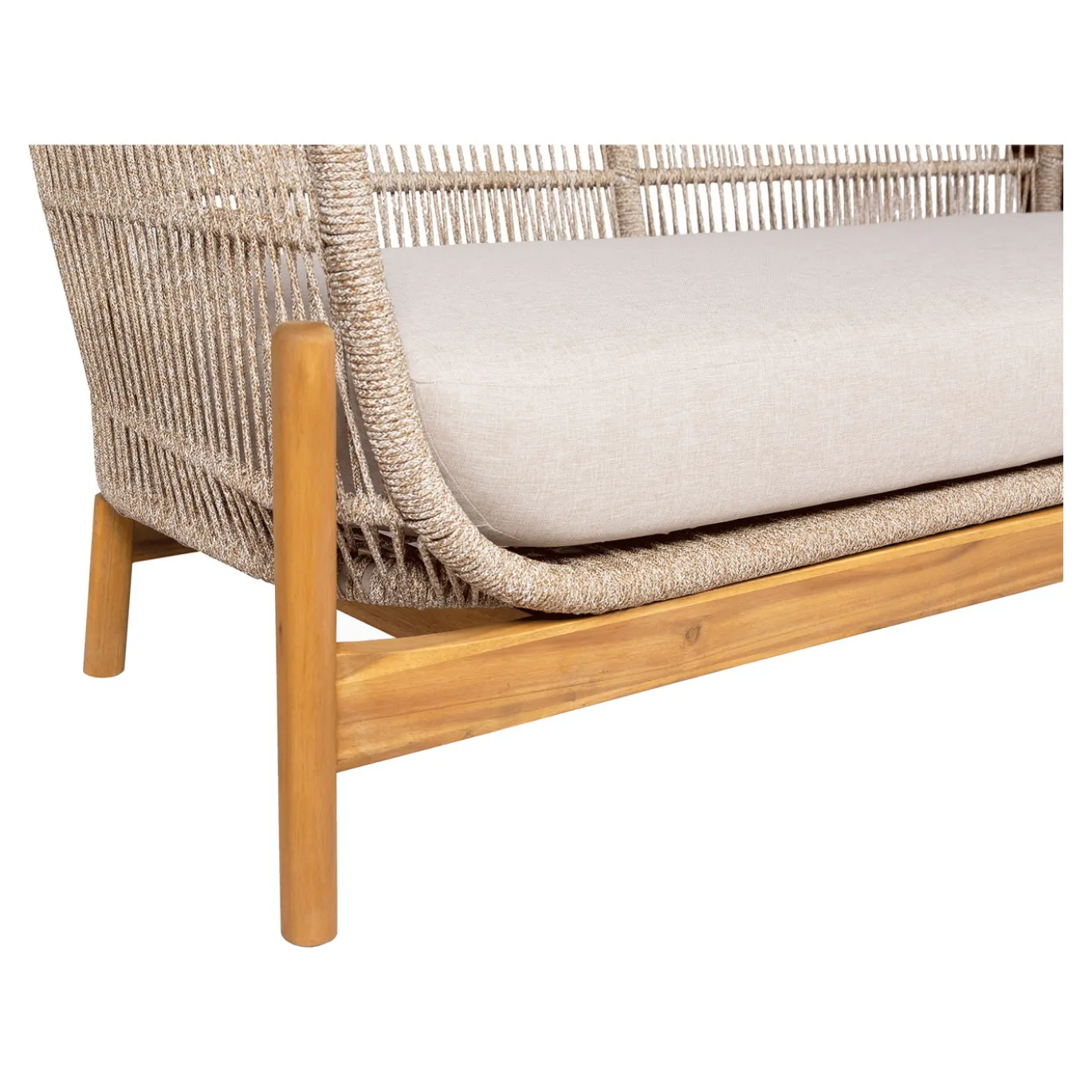 House Nordic Loungebank Terracina Acacia Bruin/Beige