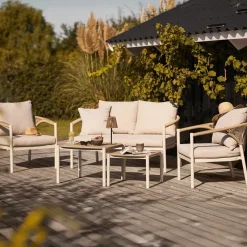 House Nordic Loungeset Abela Zand/Naturel