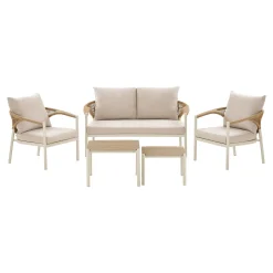 House Nordic Loungeset Abela Zand/Naturel