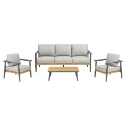 House Nordic Loungeset Comillas Antraciet Grijs