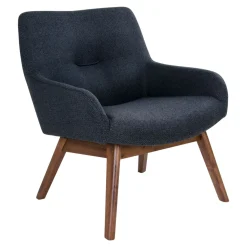 House Nordic Lounge Stoel London Donkergrijs/Walnoot