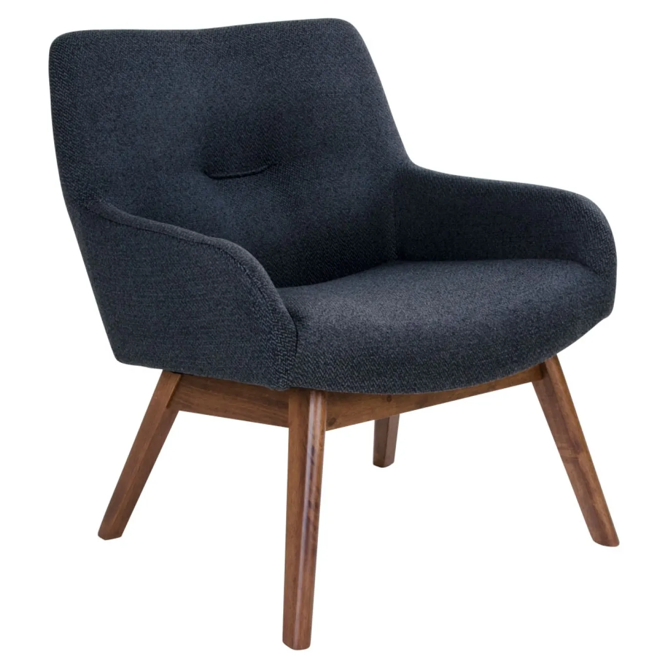 House Nordic Lounge Stoel London Donkergrijs/Walnoot