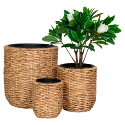 House Nordic Manden Hanoi Water hyacint Naturel Set van 3