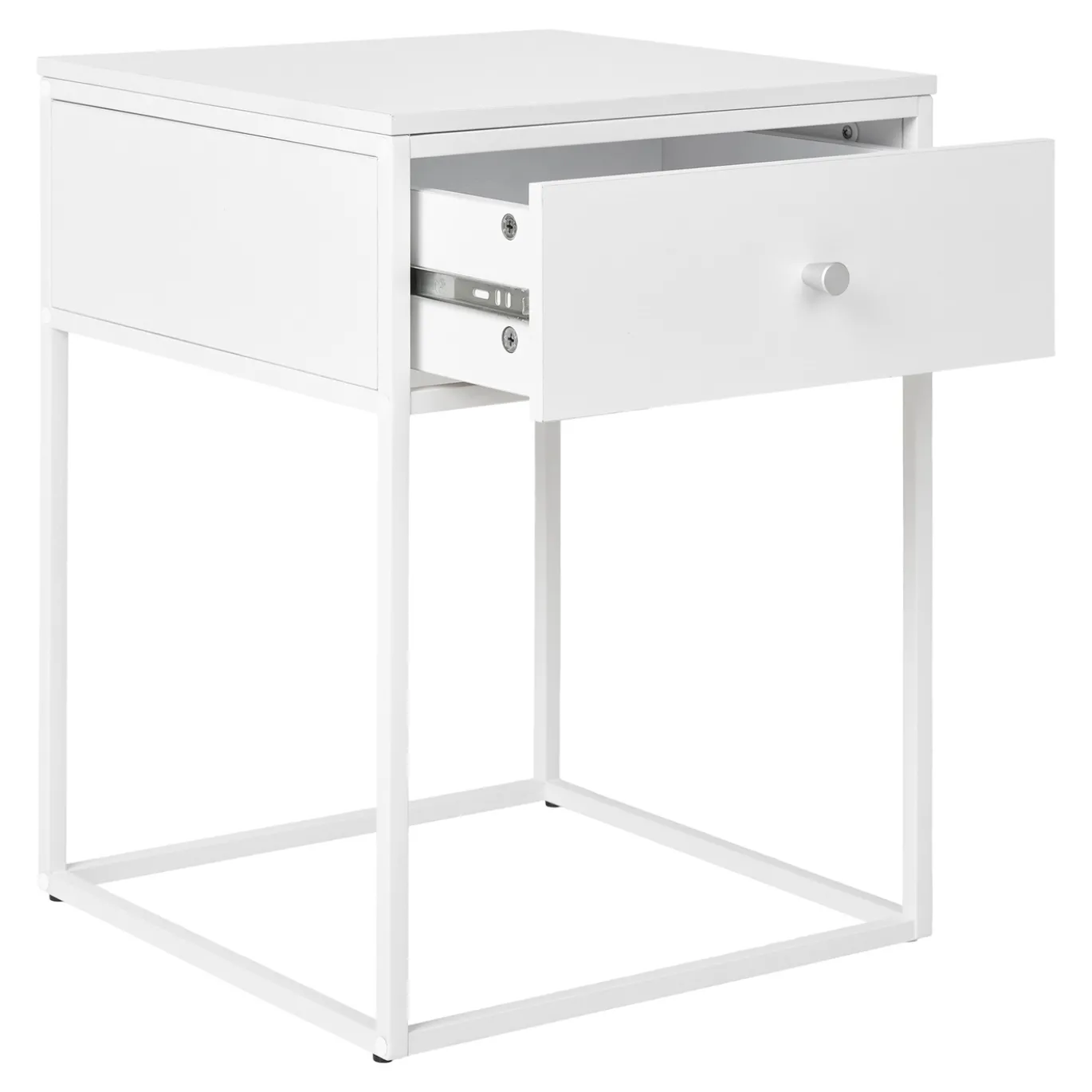 House Nordic Nachtkastje Vita 1 Lade Wit 40x40x55 cm
