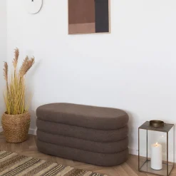 House Nordic Opbergbank Dartford Polyester Bruin