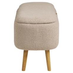 House Nordic Opbergbank Harlow Bouclé Beige
