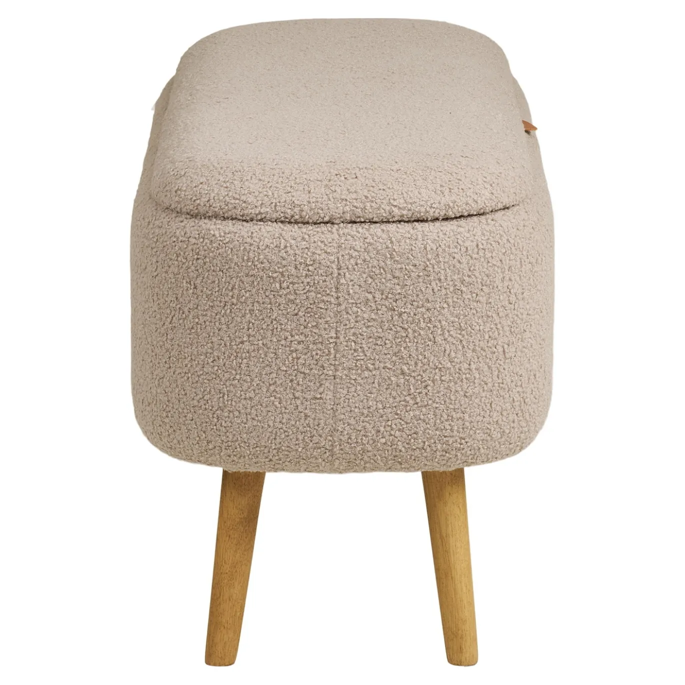 House Nordic Opbergbank Harlow Bouclé Beige