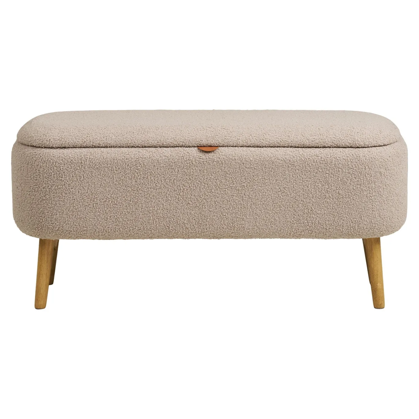 House Nordic Opbergbank Harlow Bouclé Beige