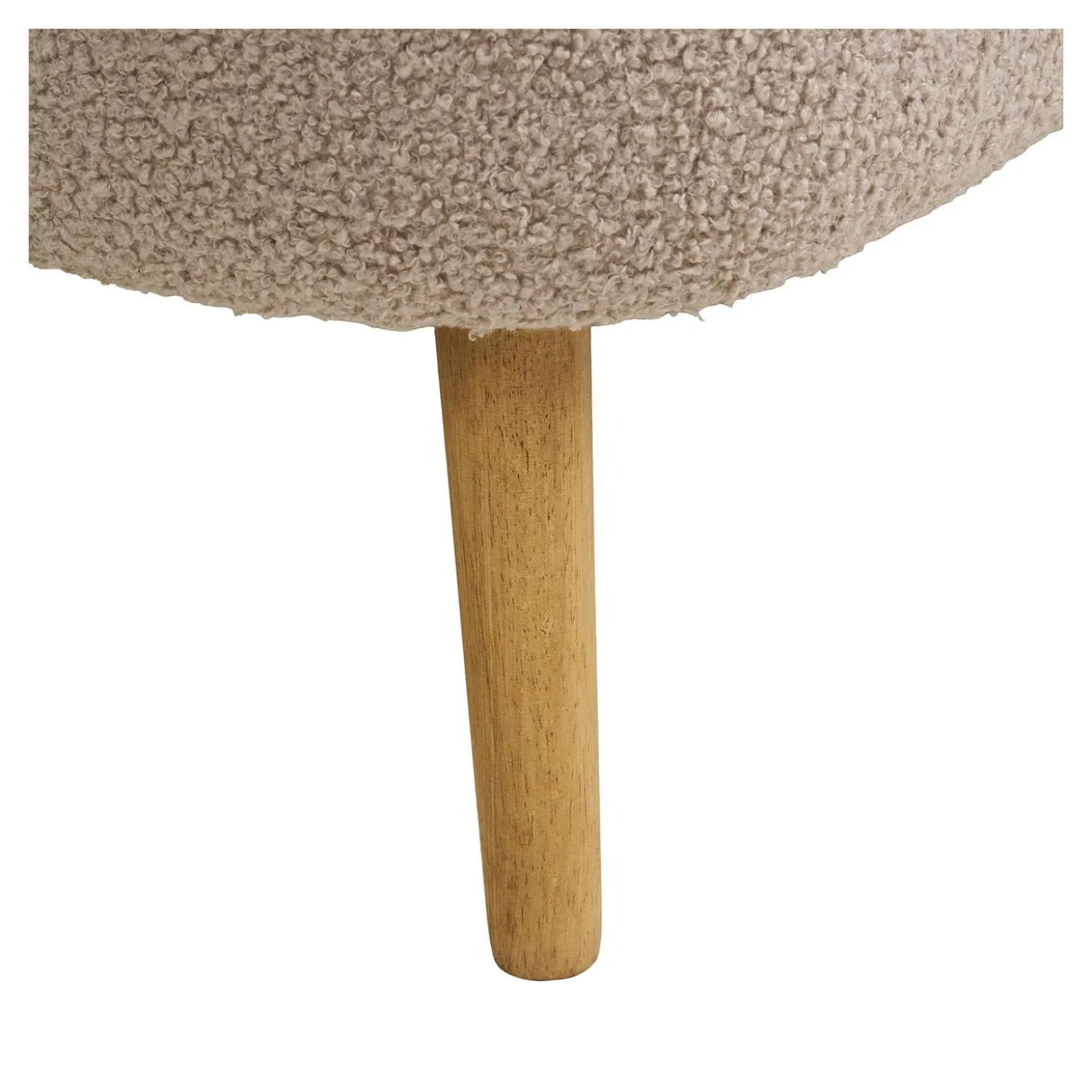 House Nordic Opbergbank Harlow Bouclé Beige