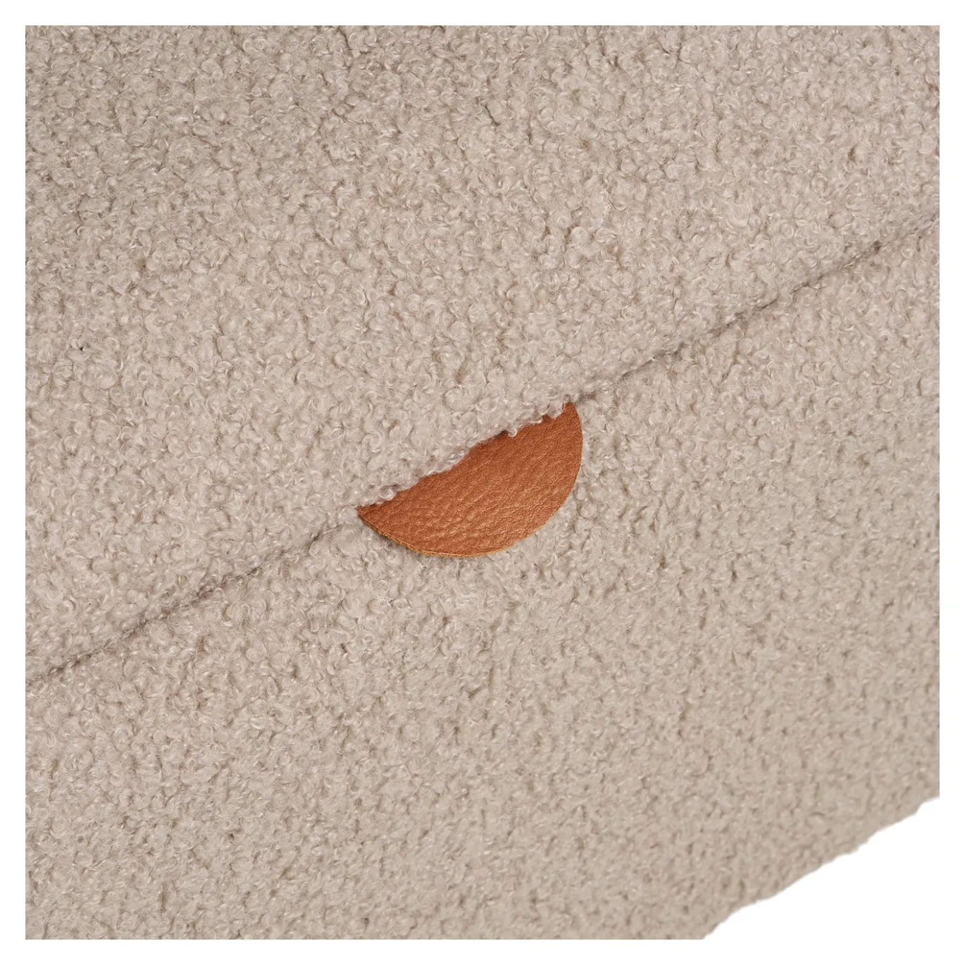 House Nordic Opbergbank Harlow Bouclé Beige