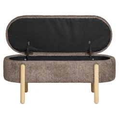 House Nordic Opbergbankje Branca Polyester Bruin
