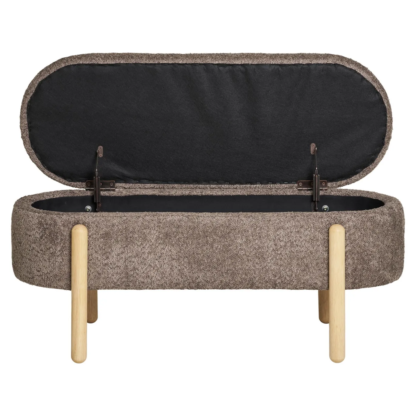 House Nordic Opbergbankje Branca Polyester Bruin