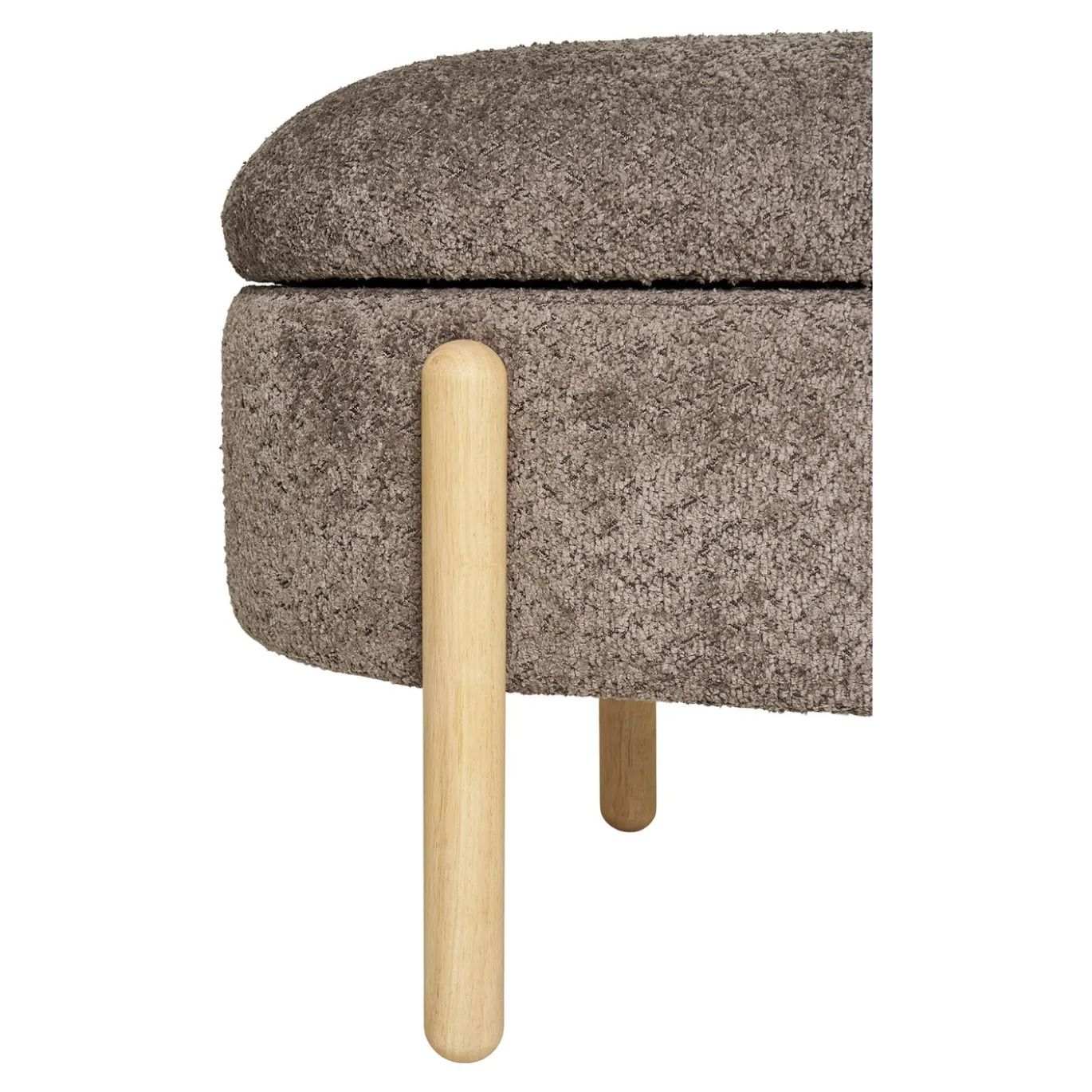 House Nordic Opbergbankje Branca Polyester Bruin