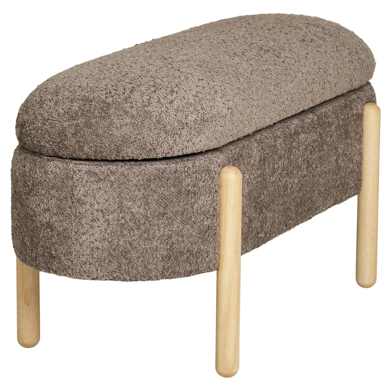 House Nordic Opbergbankje Branca Polyester Bruin
