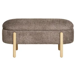 House Nordic Opbergbankje Branca Polyester Bruin