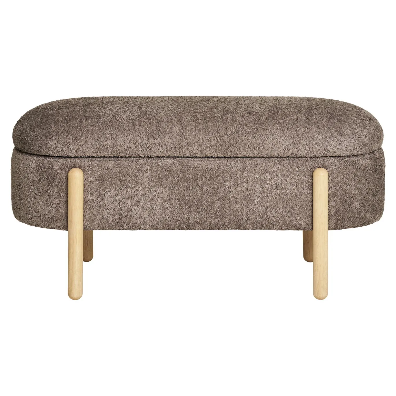 House Nordic Opbergbankje Branca Polyester Bruin