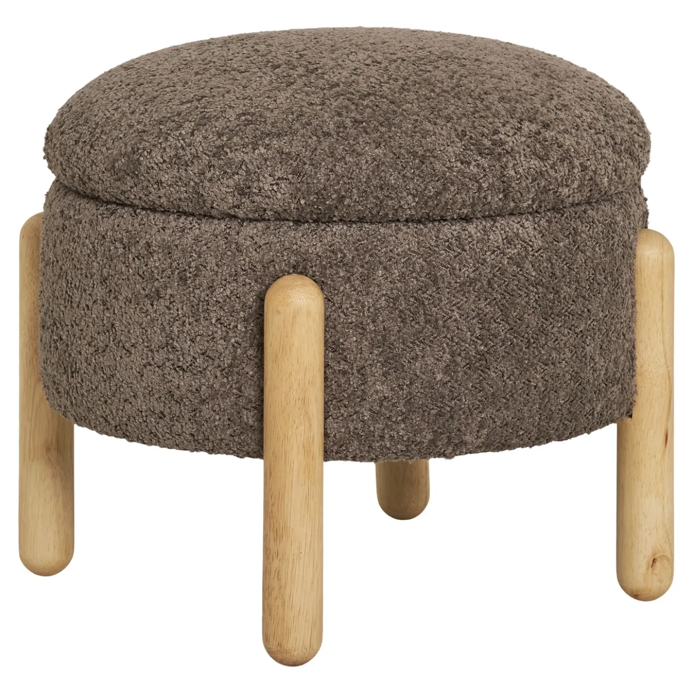 House Nordic Opbergpoef Medas Bruin