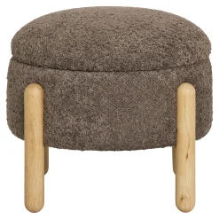 House Nordic Opbergpoef Medas Bruin