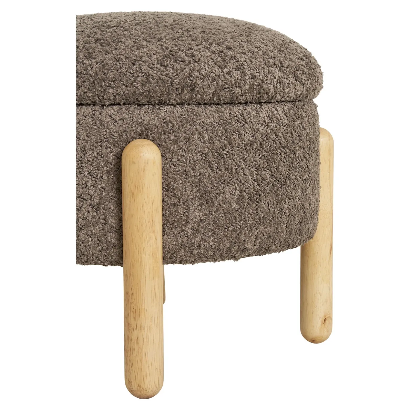 House Nordic Opbergpoef Medas Bruin