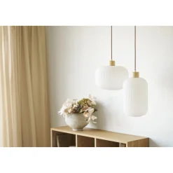 House Nordic Plafondlamp Argalo Glas Wit ø30cm