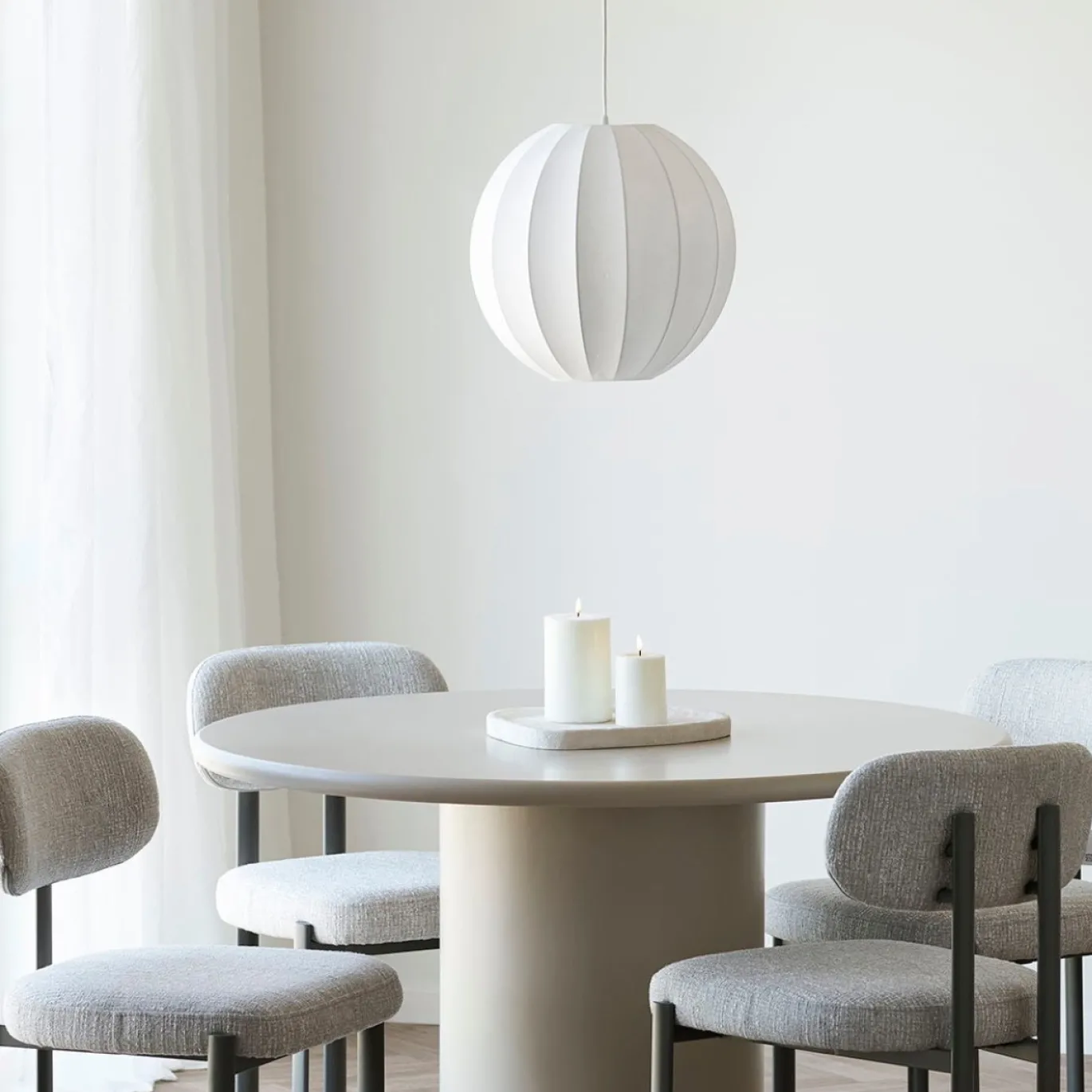 House Nordic Plafondlamp Coventry Wit ø40cm