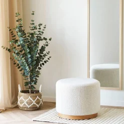 House Nordic Poef Daisy Zand ø50cm