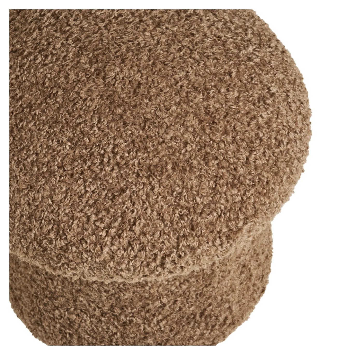 House Nordic Poef Enna Bruin ø45cm