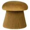 House Nordic Poef Hampton Velvet Oker Ø39x42cm
