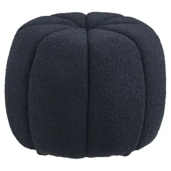 House Nordic Poef Paisley Navy ø48cm