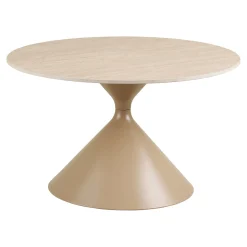 House Nordic Salontafel Annecy Keramisch/Travertin Zand ø70cm