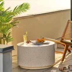 House Nordic Salontafel Bonn Fiberclay Terrazzo ø70cm