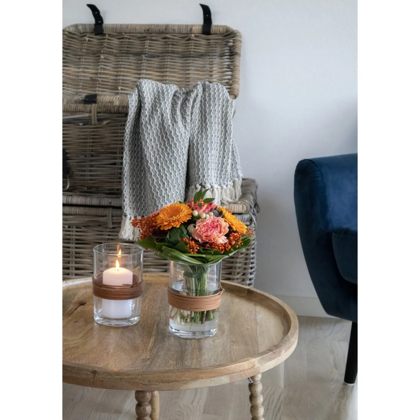 House Nordic Salontafel Jammu Mangohout Rond Ø60cm