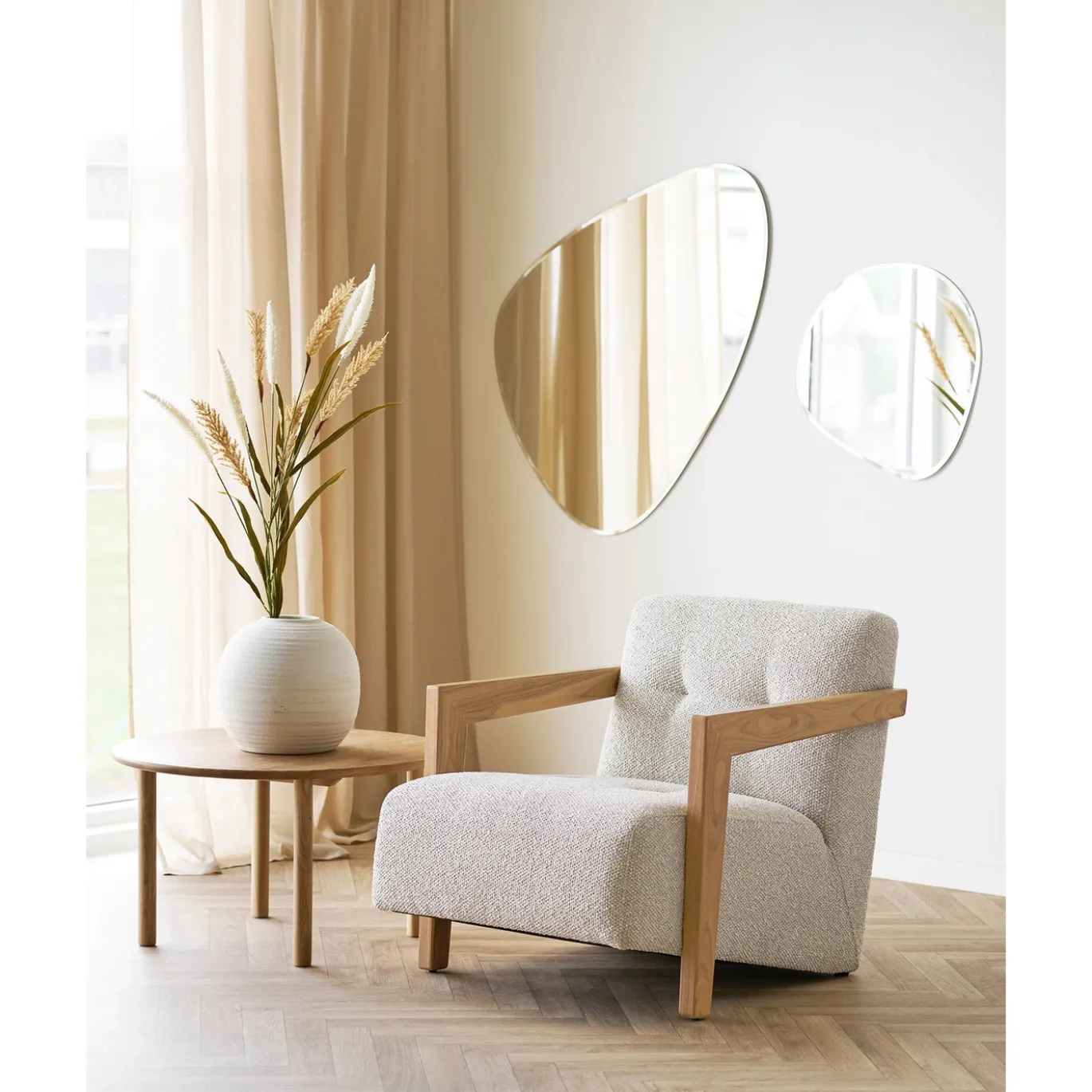 House Nordic Salontafel Jena Naturel ø70X40cm