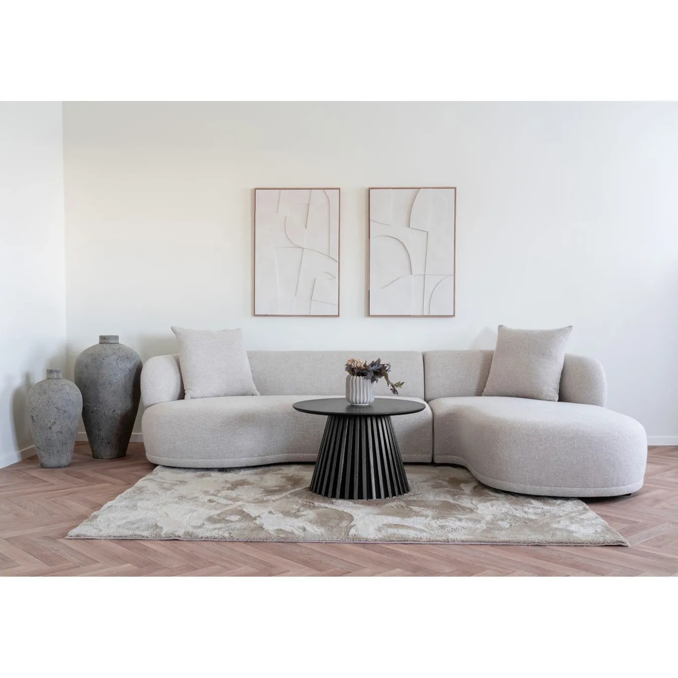 House Nordic Salontafel Osaka Zwart Ø70cm