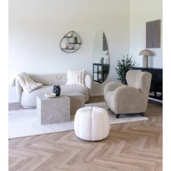 House Nordic Salontafel Prague Marmerlook Beige Set Van 2