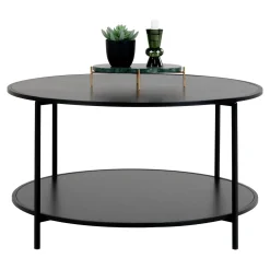 House Nordic Salontafel Vita Rond Zwart