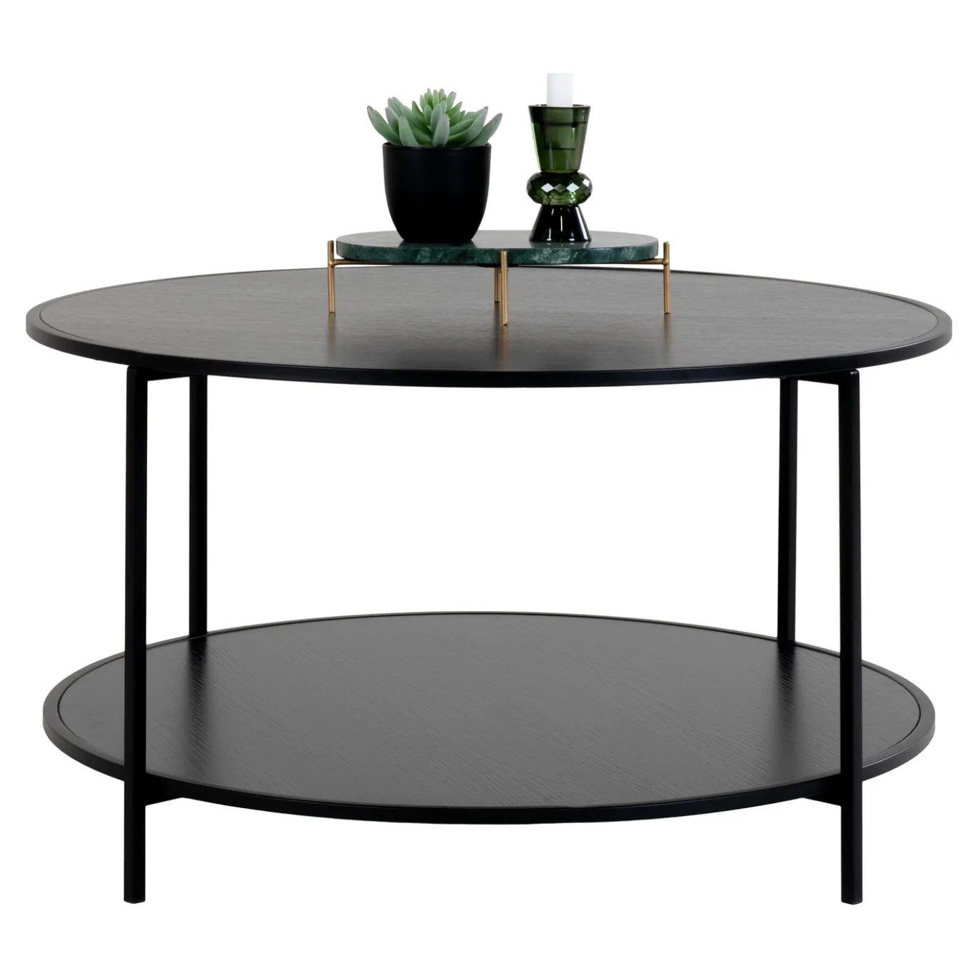 House Nordic Salontafel Vita Rond Zwart