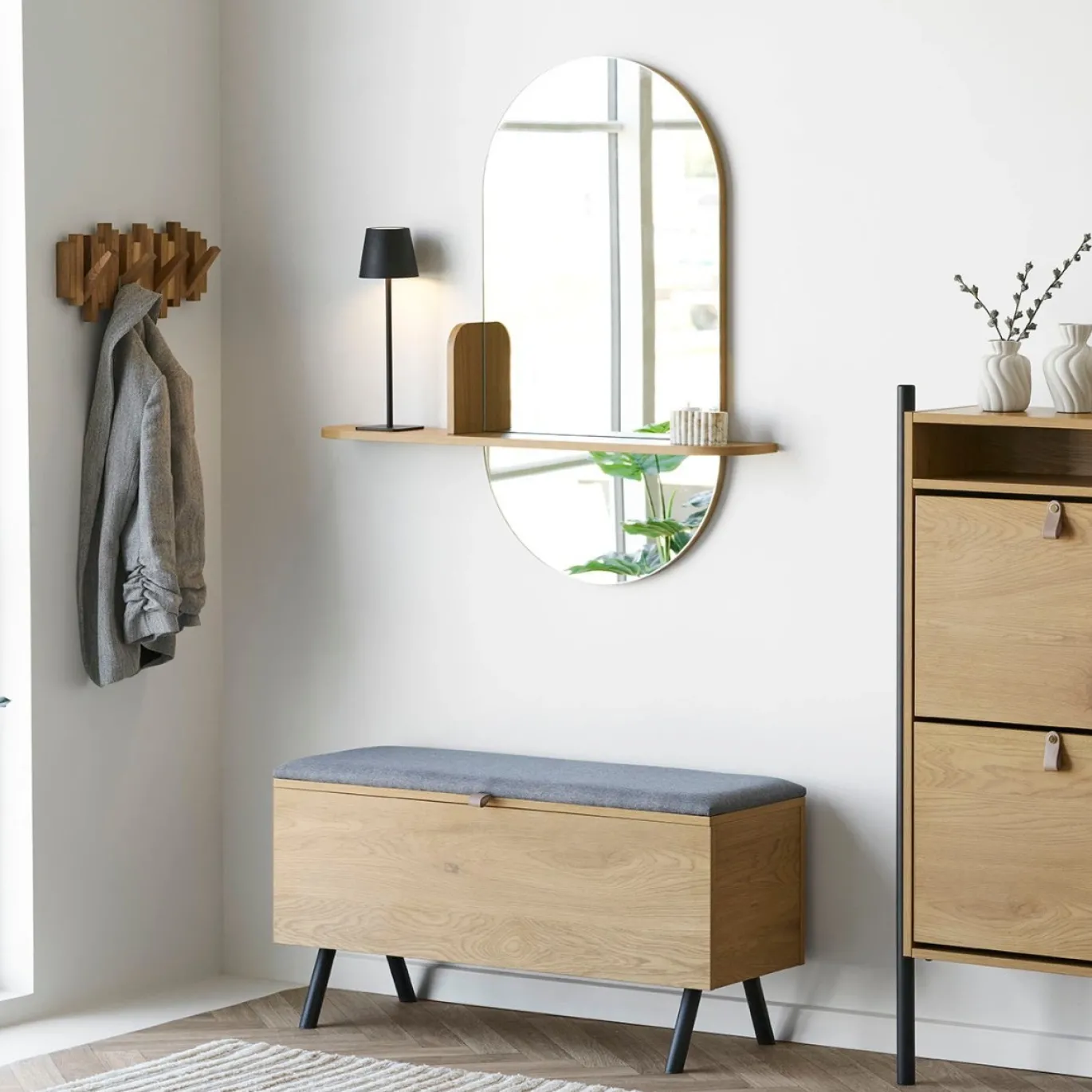 House Nordic Spiegel Barco Met Plank