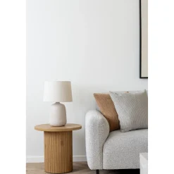House Nordic Tafellamp Croft Keramiek Stone Beige