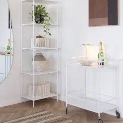House Nordic Trolley Vita Wit 68x40x79cm