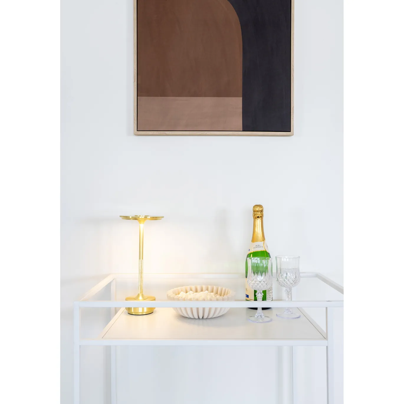House Nordic Trolley Vita Wit 68x40x79cm
