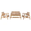 House Nordic Tuin Lounge Set Santander Teak Naturel