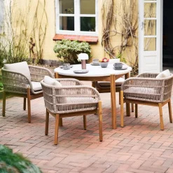 House Nordic Tuinset Terracina Eettafel + 4 Stoelen