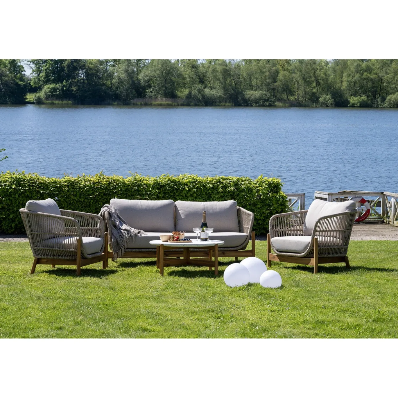House Nordic Tuin Set Terracina Acaciahout