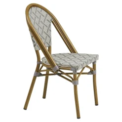 House Nordic Tuinstoel Lauria Wit/Grijs