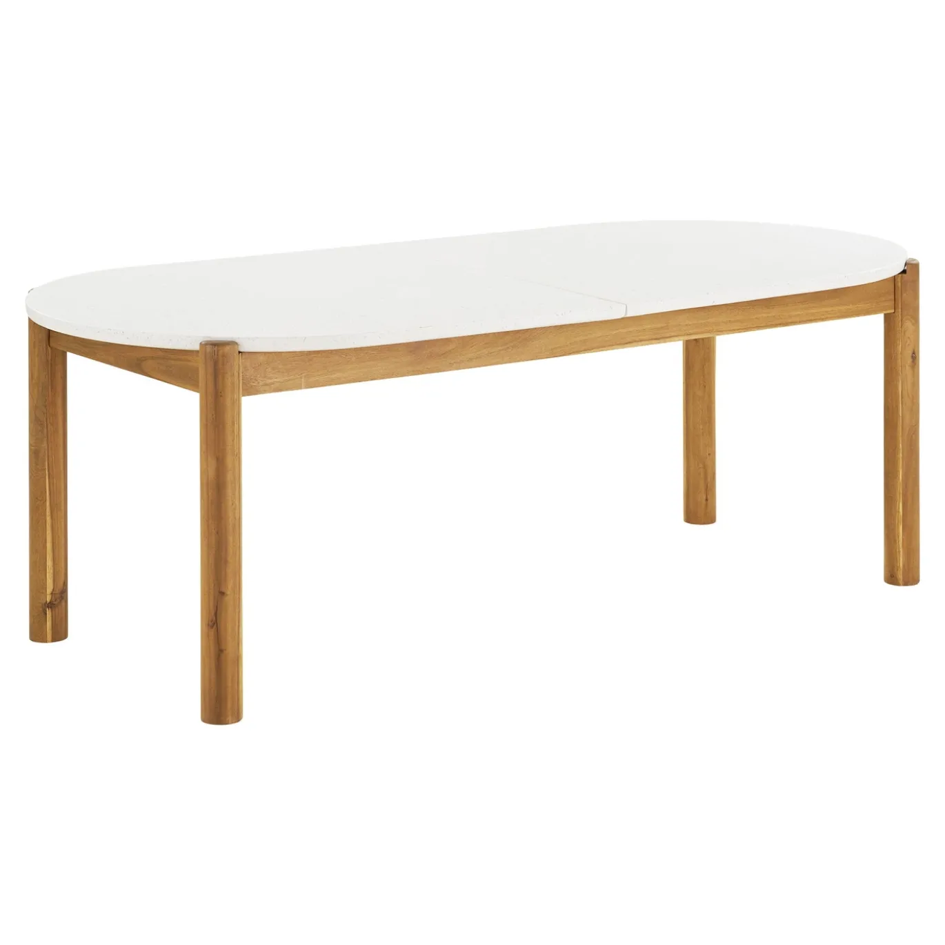 House Nordic Tuintafel Terracina Acacia Wit/Naturel 210cm