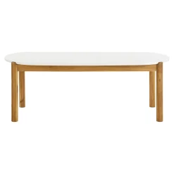 House Nordic Tuintafel Terracina Acacia Wit/Naturel 210cm