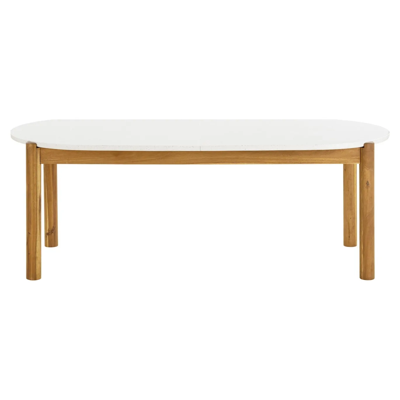 House Nordic Tuintafel Terracina Acacia Wit/Naturel 210cm