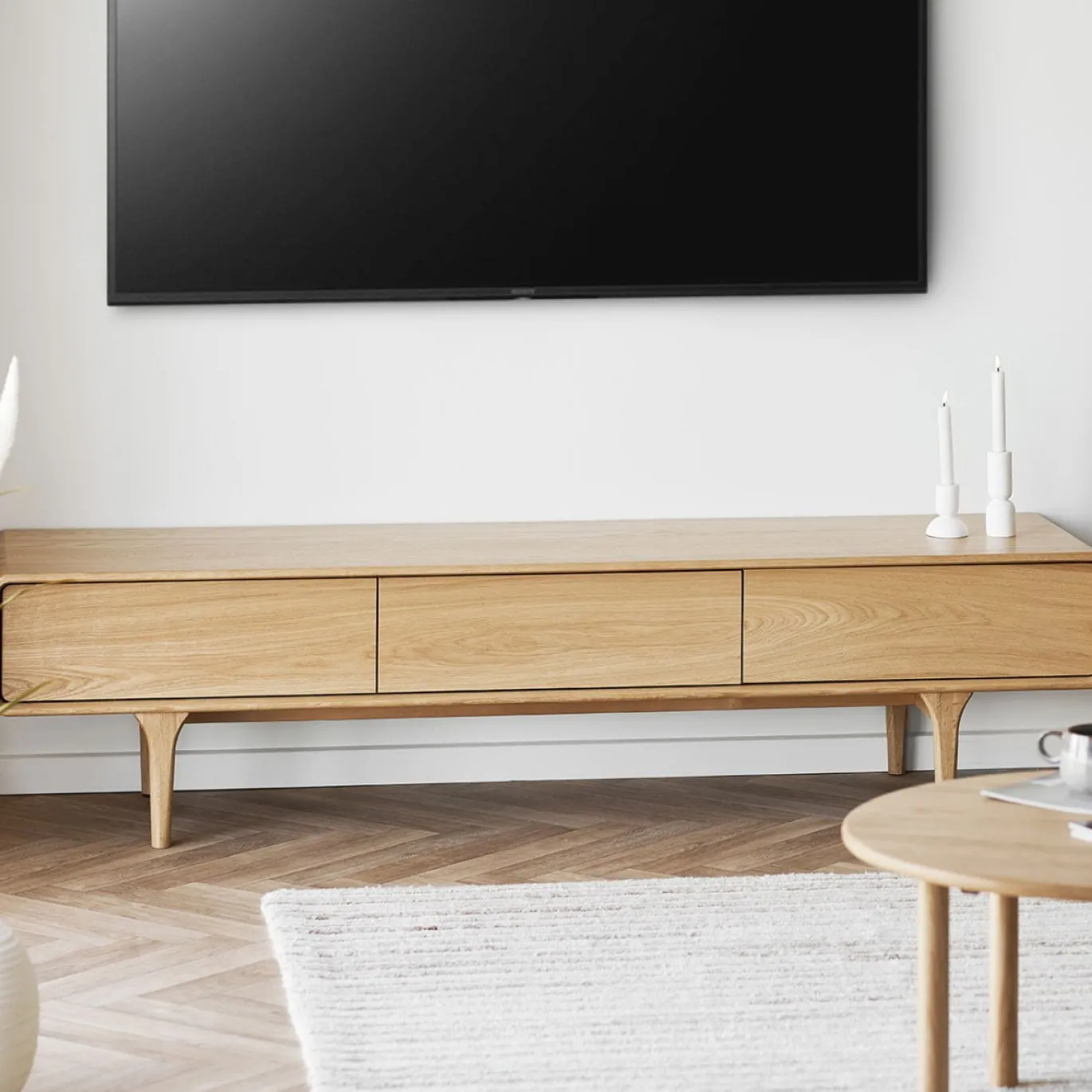 House Nordic Tv-meubel Darwin Eiken Naturel 180cm